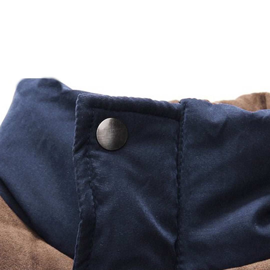 Elliot - Padded Jacket with Suede Yoke