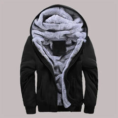 Austin - Sherpa Lined Hooded Jacket — Black