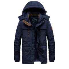 Quinn - Hooded Winter Parka — Blue