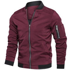 Warwick - Bomber Jacket with Contrast Trim — Red