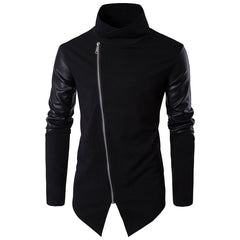 Frederick - Asymmetric Zip Cardigan — Black