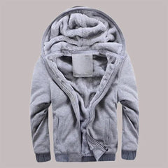 Austin - Sherpa Lined Hooded Jacket — Grey