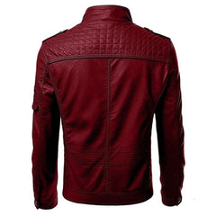 Timothy - Quilted Leather Biker Jacket