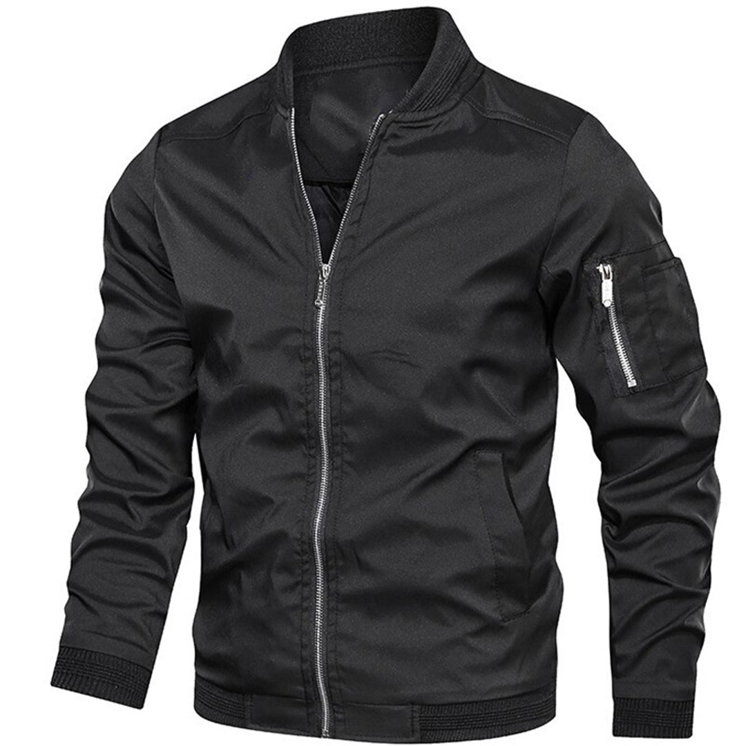 Warwick - Bomber Jacket with Contrast Trim — Black