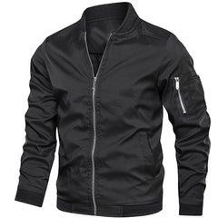 Warwick - Bomber Jacket with Contrast Trim — Black
