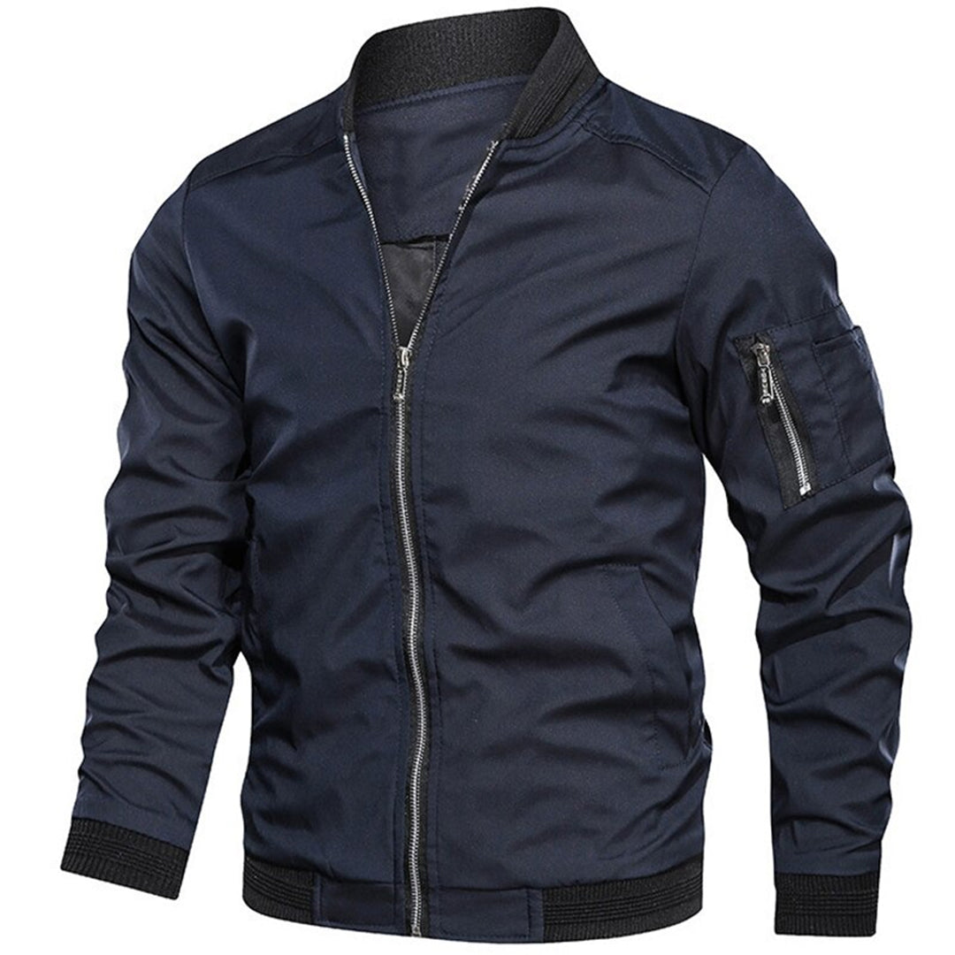 Warwick - Bomber Jacket with Contrast Trim — Blue
