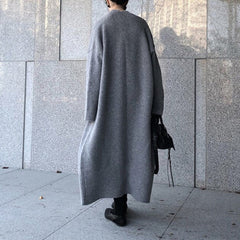 Marian - Long Open Front Coat