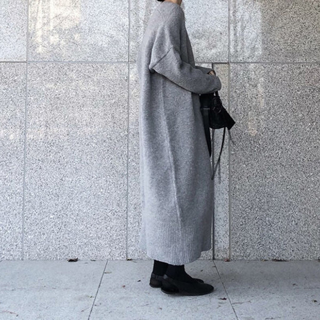 Marian - Long Open Front Coat