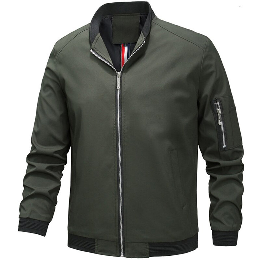 Warwick - Bomber Jacket with Contrast Trim — Green