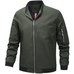 Warwick - Bomber Jacket with Contrast Trim — Green