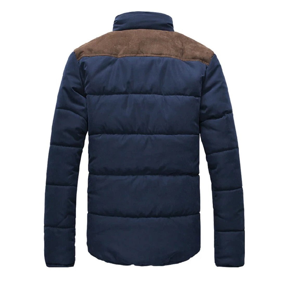 Elliot - Padded Jacket with Suede Yoke