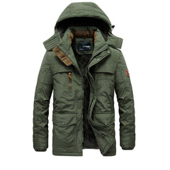 Quinn - Hooded Winter Parka — Army green