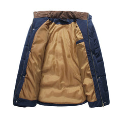 Elliot - Padded Jacket with Suede Yoke