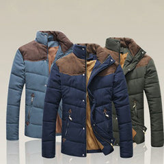 Elliot - Padded Jacket with Suede Yoke