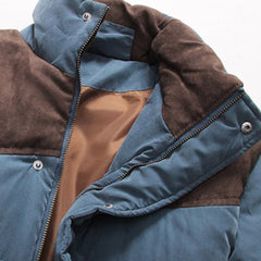 Elliot - Padded Jacket with Suede Yoke