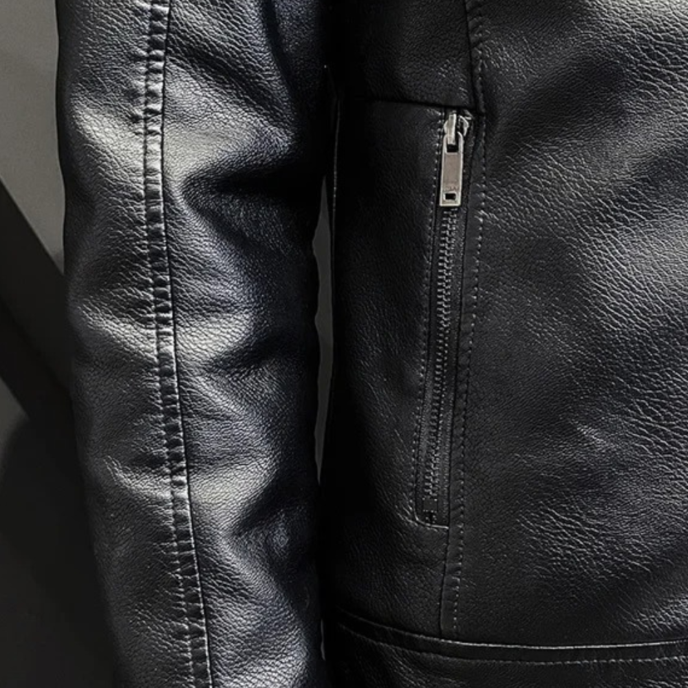 Rodney - Fur Lined Leather Jacket