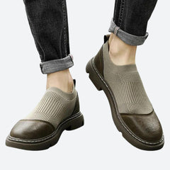 Marshall - Knit Sock Shoes with Cap — Brown
