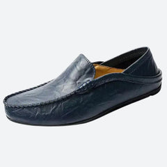 Stephen - Soft Leather Moccasins — Blue