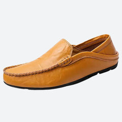 Stephen - Soft Leather Moccasins — Brown