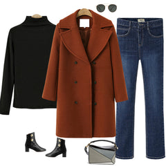Francesca - Tailored Wool Coat with Lapels