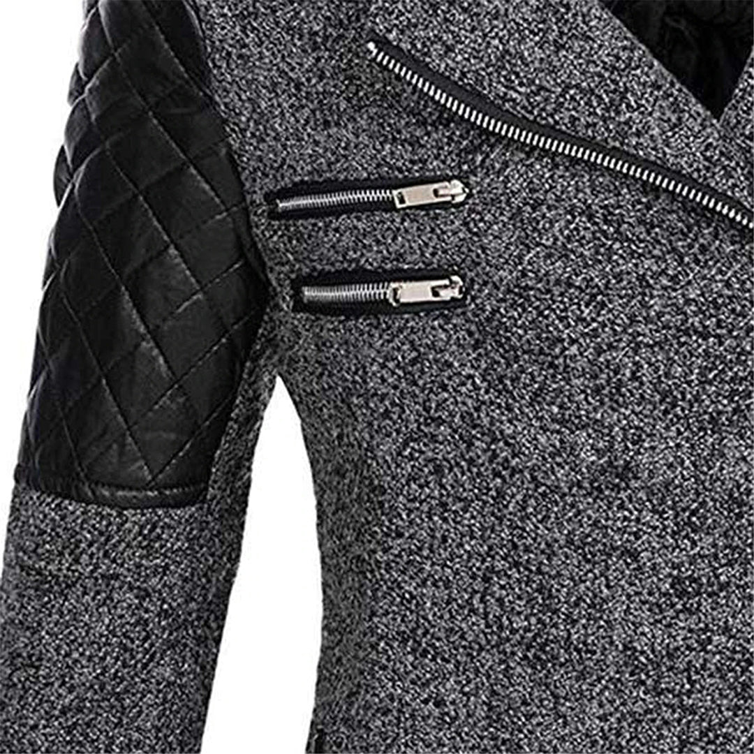 Giselle - Quilted Panel Hooded Coat