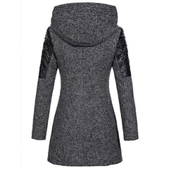 Giselle - Quilted Panel Hooded Coat