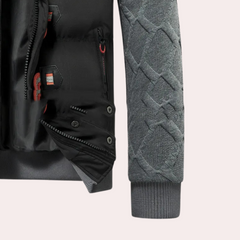 Zane - Hooded Puffer with Contrast Sleeves