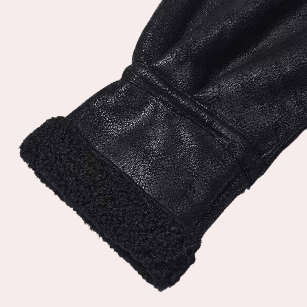 Russell - Suede Sherpa Aviator Jacket