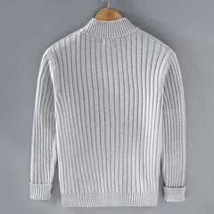 Noah - Fine Ribbed Zip Cardigan