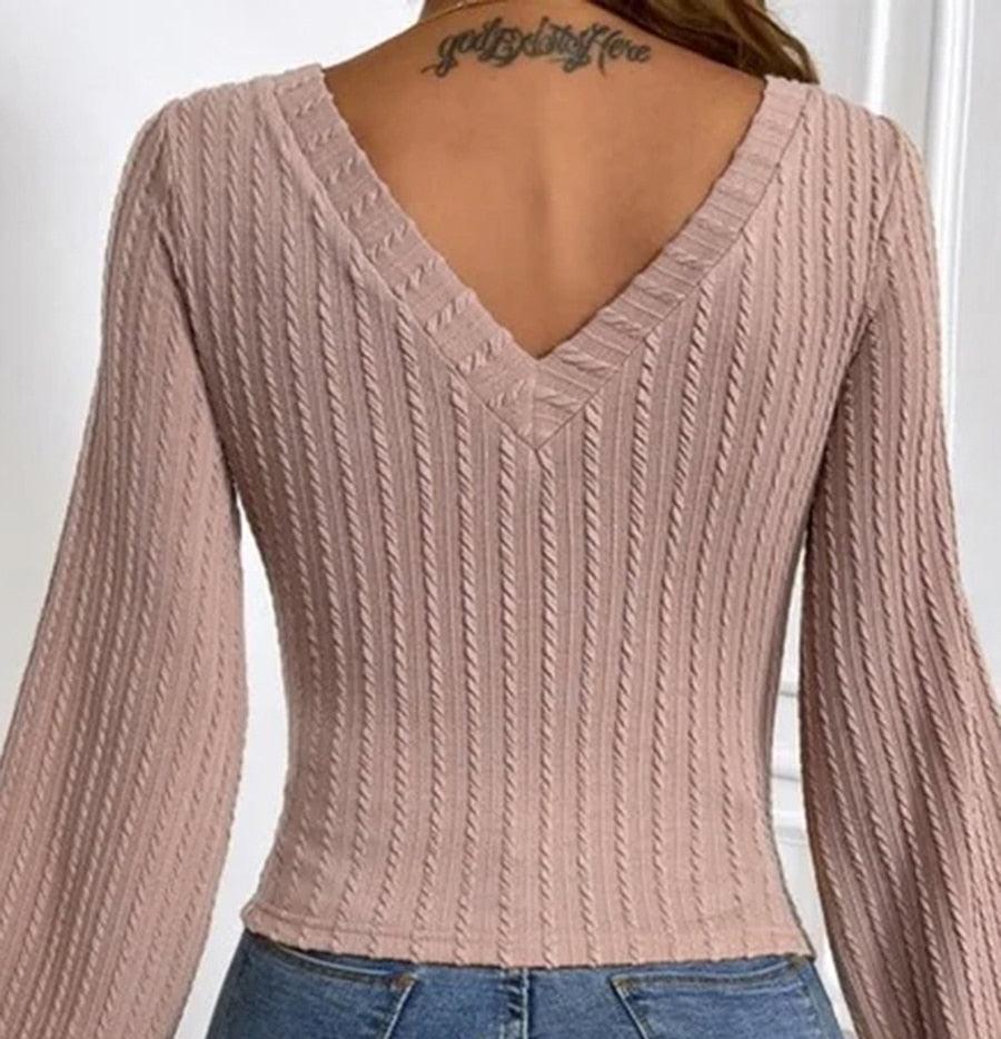 Alexandra - Off Shoulder Knit Top