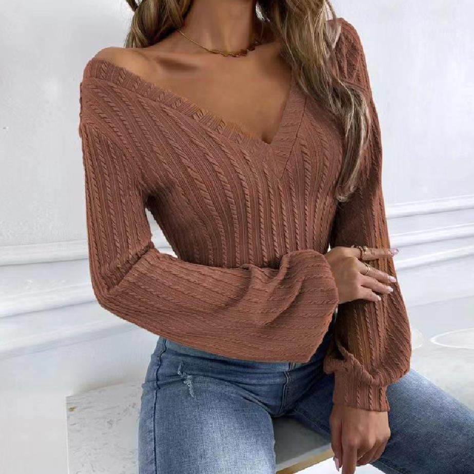 Alexandra - Off Shoulder Knit Top