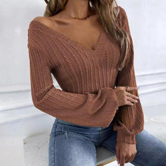 Alexandra - Off Shoulder Knit Top