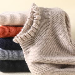 Charmaine - Turtleneck with Frill Cuffs