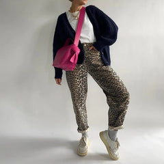 Bonnie - Leopard Print Trousers — Leopard
