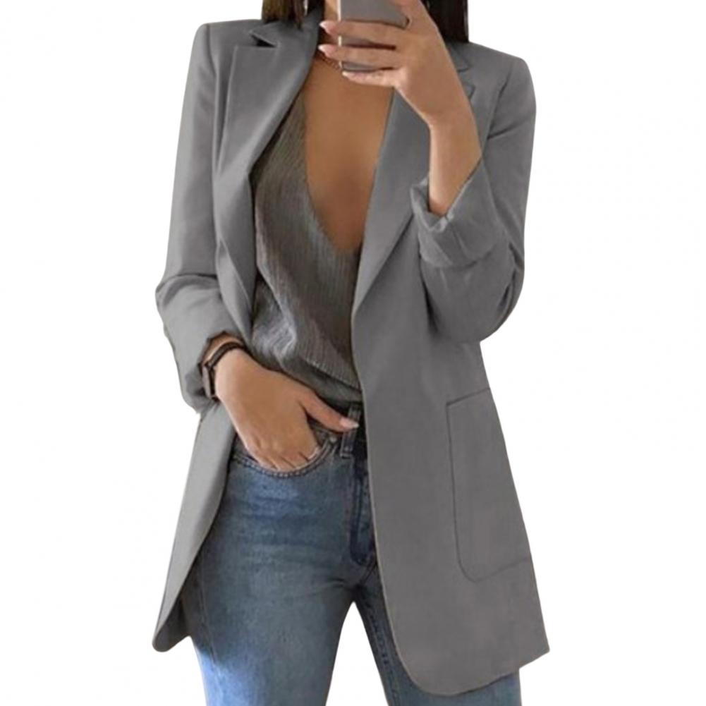 Jessica - Oversized Pocket Blazer — Grey