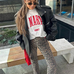 Bonnie - Leopard Print Trousers