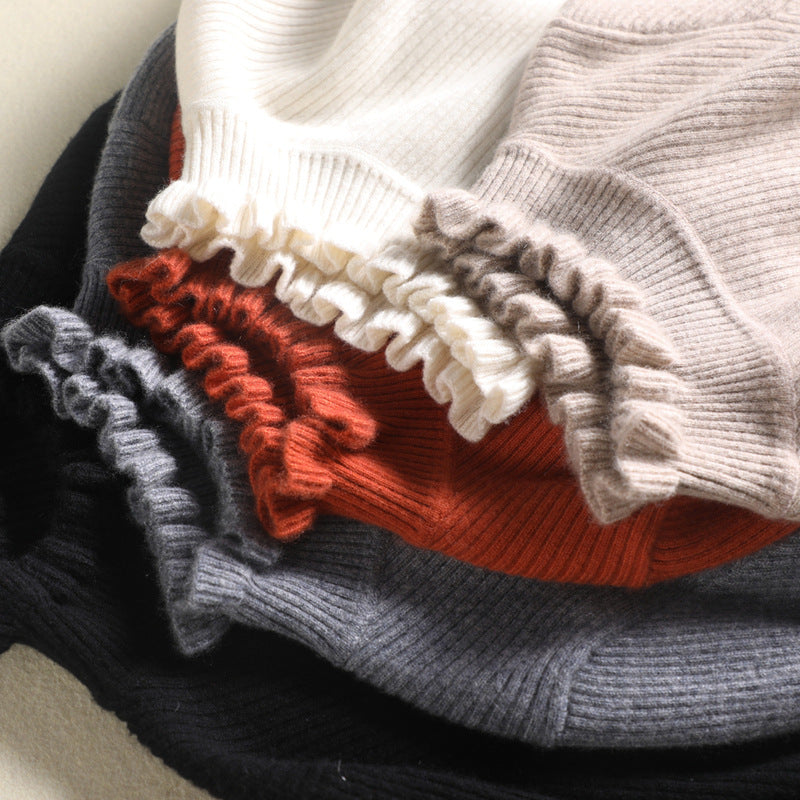 Charmaine - Turtleneck with Frill Cuffs