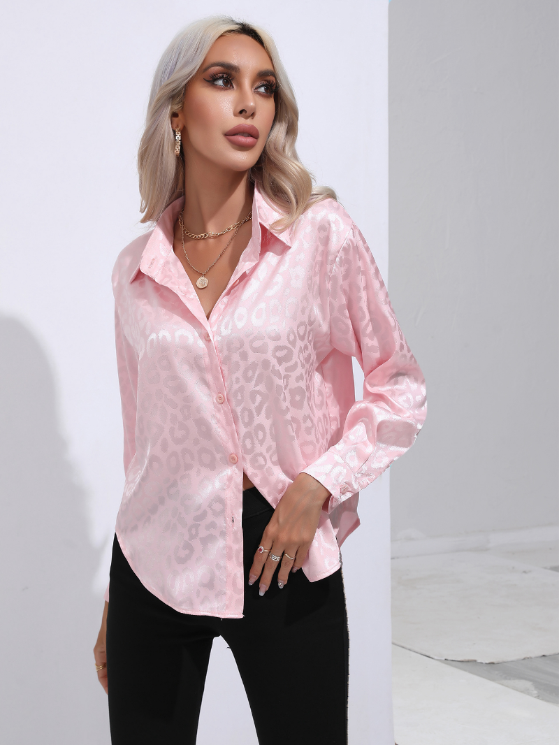 Lorraine - Satin Tie Front Shirt