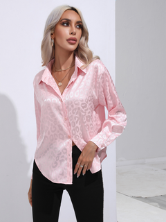 Lorraine - Satin Tie Front Shirt