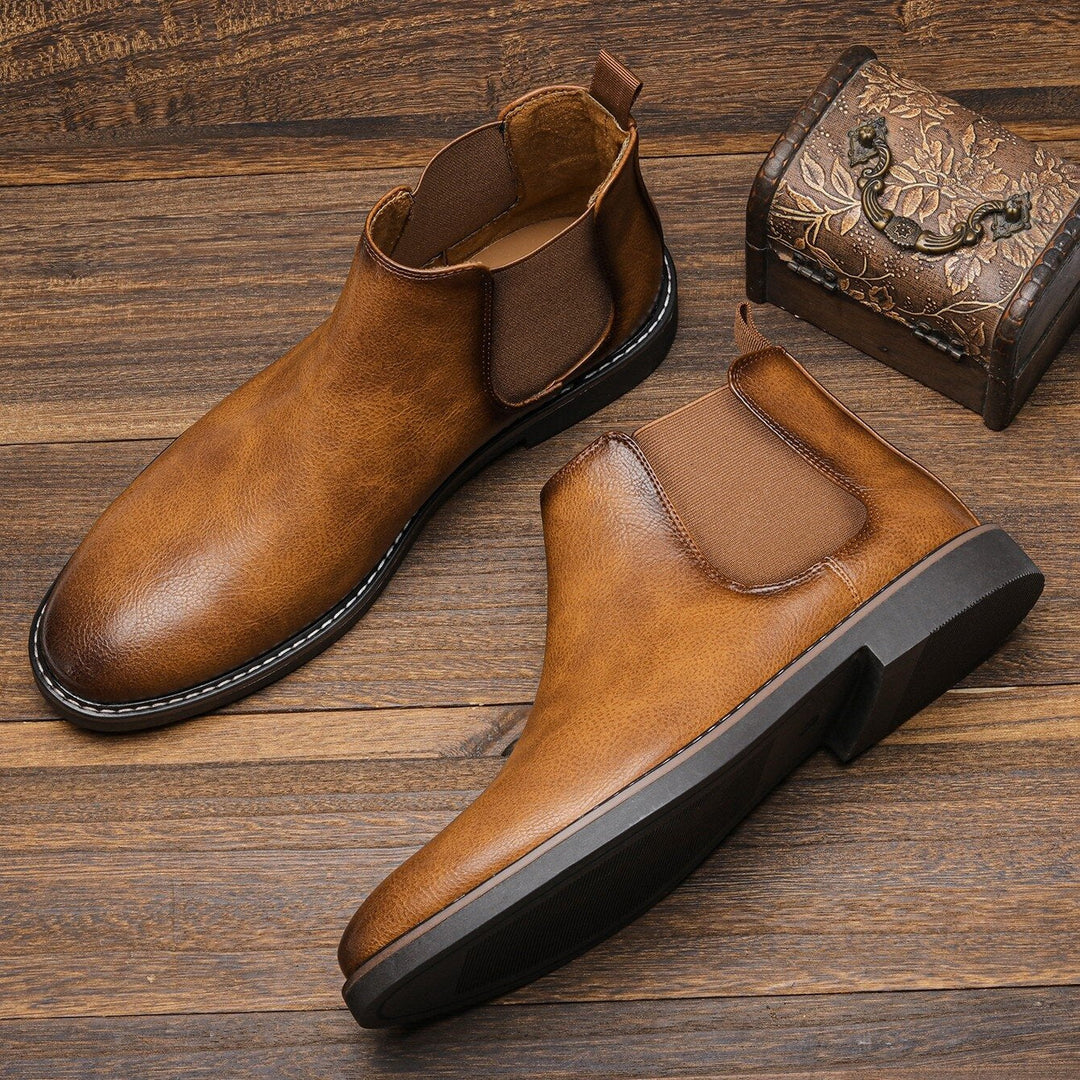 Serena - Leather Chelsea Boots — Brown 2