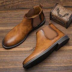 Serena - Leather Chelsea Boots — Brown 2