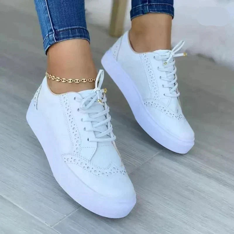 Catherine - Brogue Lace up Trainers