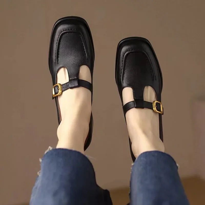 Emilia - Square Toe Mary Jane Shoes