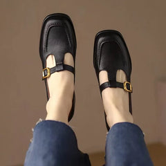 Emilia - Square Toe Mary Jane Shoes