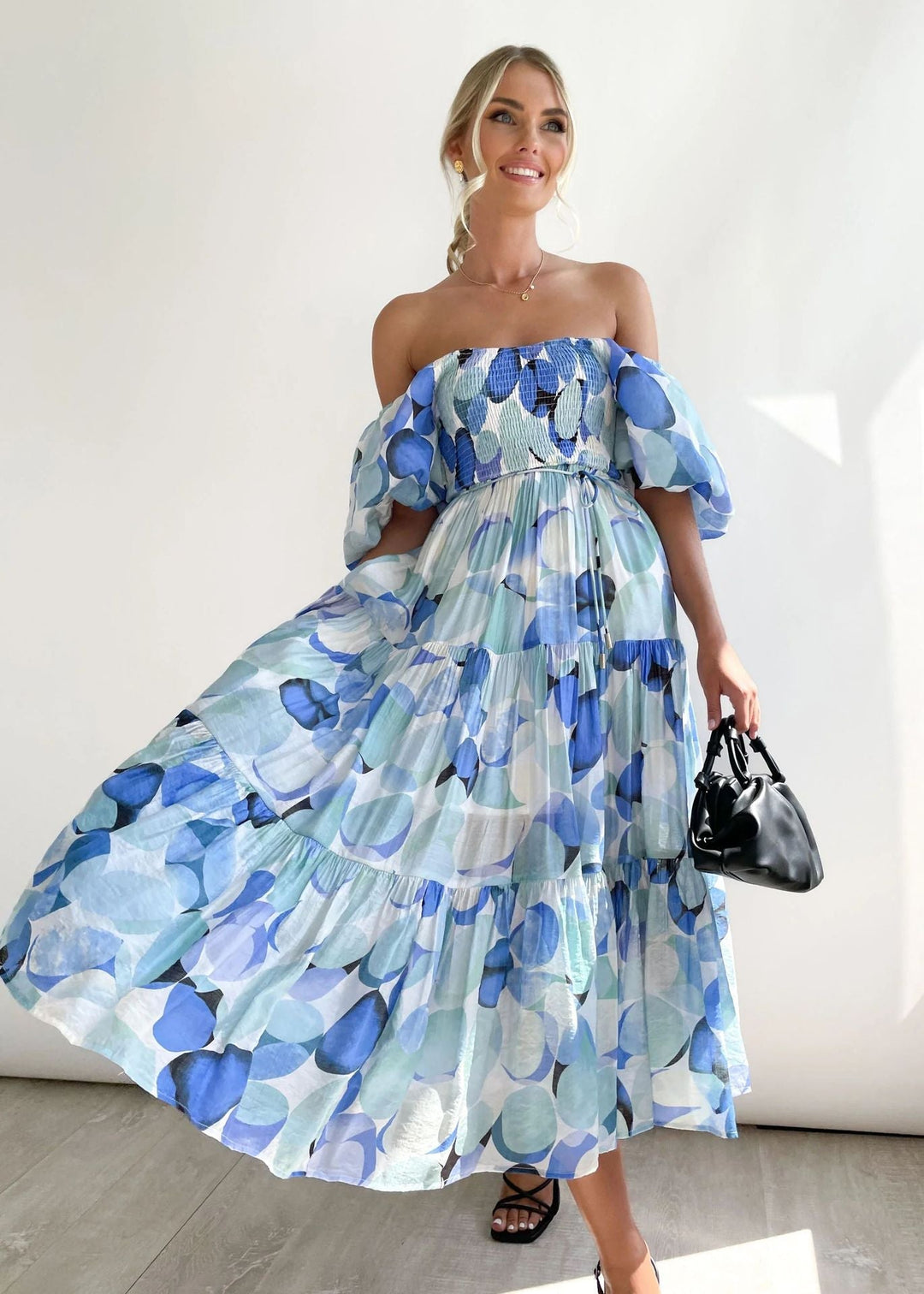 Prudence - Floral Off Shoulder Midi