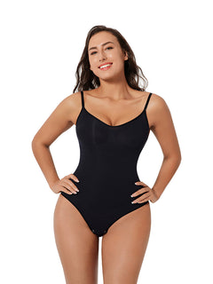 Marguerite - Seamless Shaping Bodysuit — Black