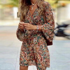 Margaret - Paisley Print Mini Dress