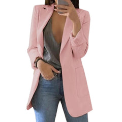 Jessica - Oversized Pocket Blazer — Rosa