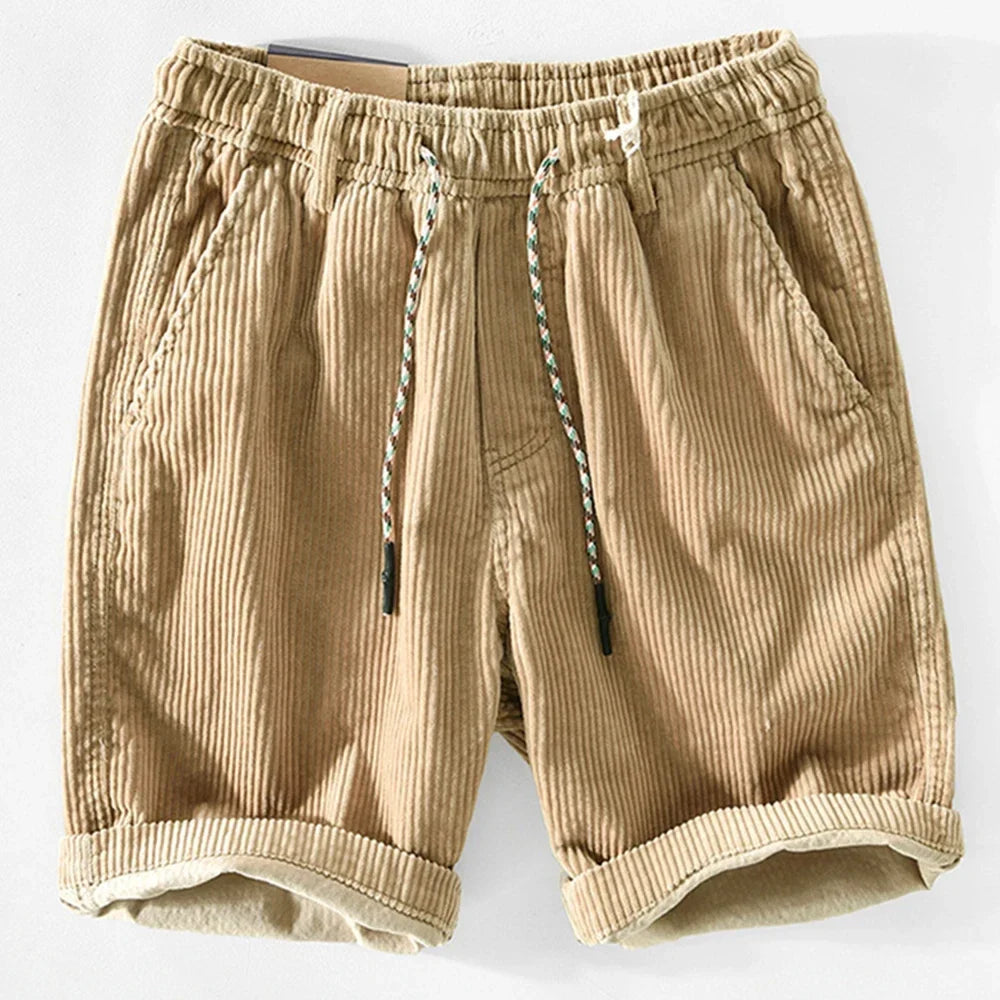 Nathaniel - Corduroy Summer Shorts — Khaki