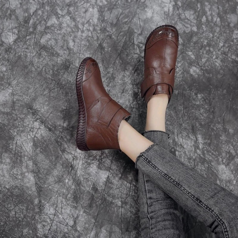 Savannah - Leather Fleece Lined Boots